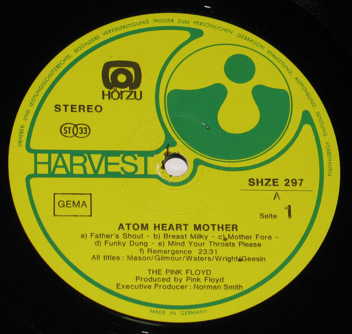 High Resolution Photo #6 PINK FLOYD Atom Heart Germany HorZu 